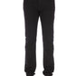 Elegant Black Pony Skin Label Jeans
