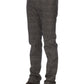 Chic Gray Pony Skin Label Denim