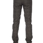 Chic Gray Pony Skin Label Denim
