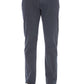 Elegant Blue Stretch Cotton Jeans