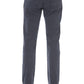 Elegant Blue Stretch Cotton Jeans