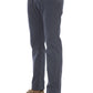 Elegant Blue Stretch Cotton Jeans
