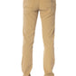 Luxury Beige Embroidered Jeans