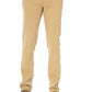 Luxury Beige Embroidered Jeans