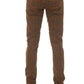 Elegant Checked Trousers with Logo Accents