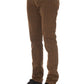 Elegant Checked Trousers with Logo Accents