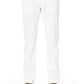 Chic White Pony Skin Label Jeans
