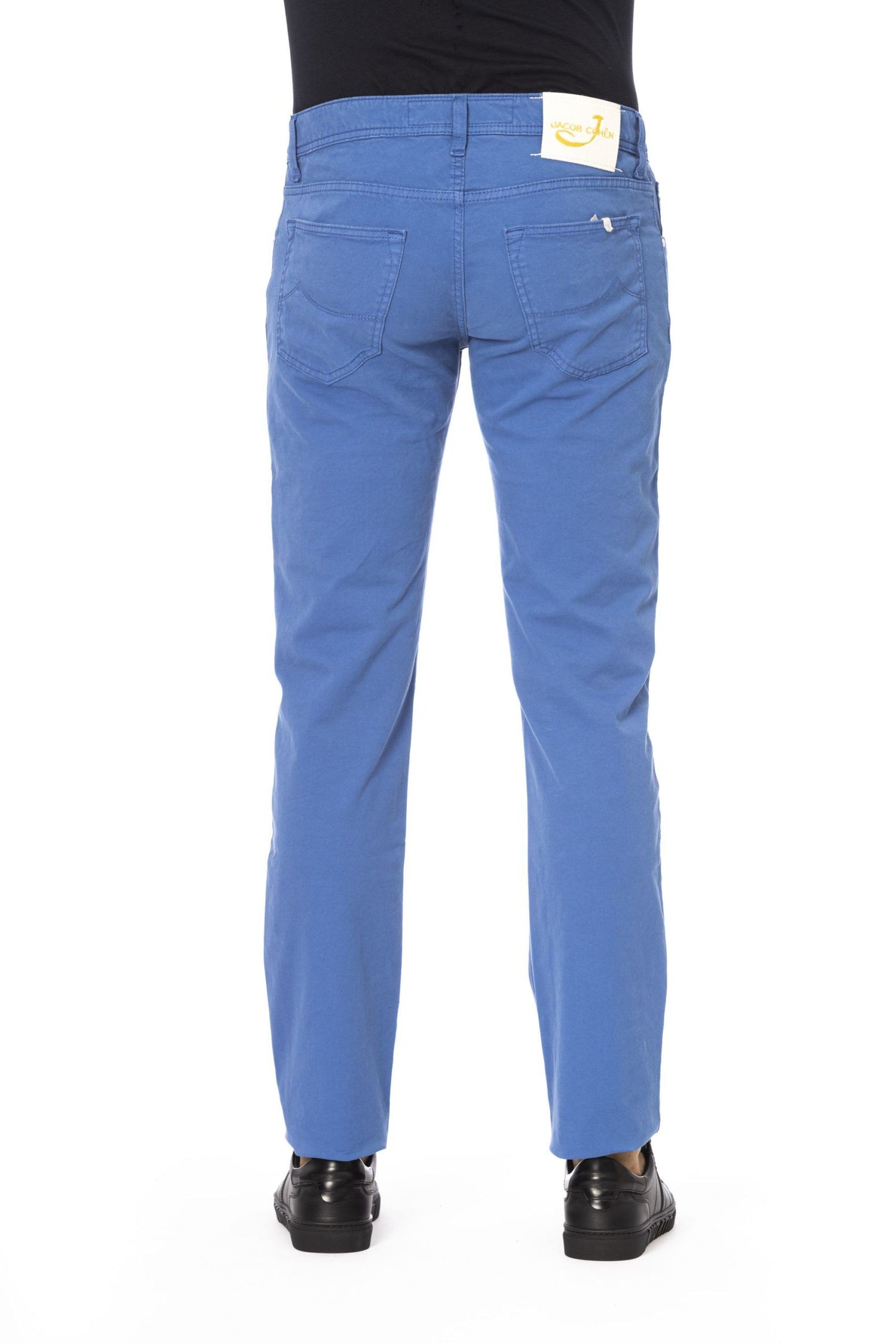 Chic Blue Pony Skin Label Jeans