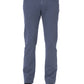 Sleek Blue Cotton Stretch Jeans