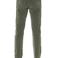 Elegant Green Cotton Stretch Jeans
