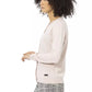 Chic Pink Woollen Blend Long Sleeve Shirt