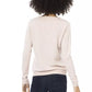 Chic Pink Crew Neck Wool-Blend Sweater