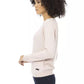 Chic Pink Crew Neck Wool-Blend Sweater