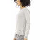 Elegant Crew Neck Monogram Sweater