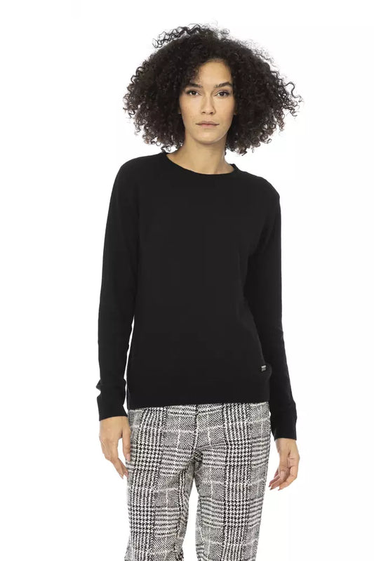 Chic Monogram Crewneck Wool-Blend Sweater