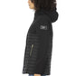 Sleek Hooded Down Jacket in Black