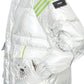 Silver Glam Long Down Jacket with Hood