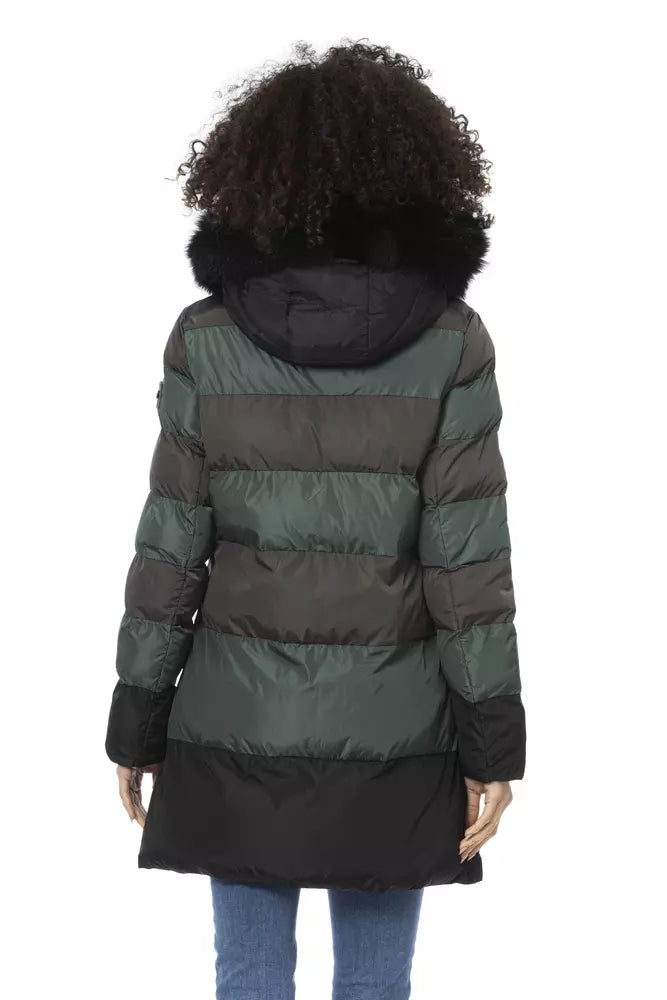 Trendy Multicolor Long Down Jacket