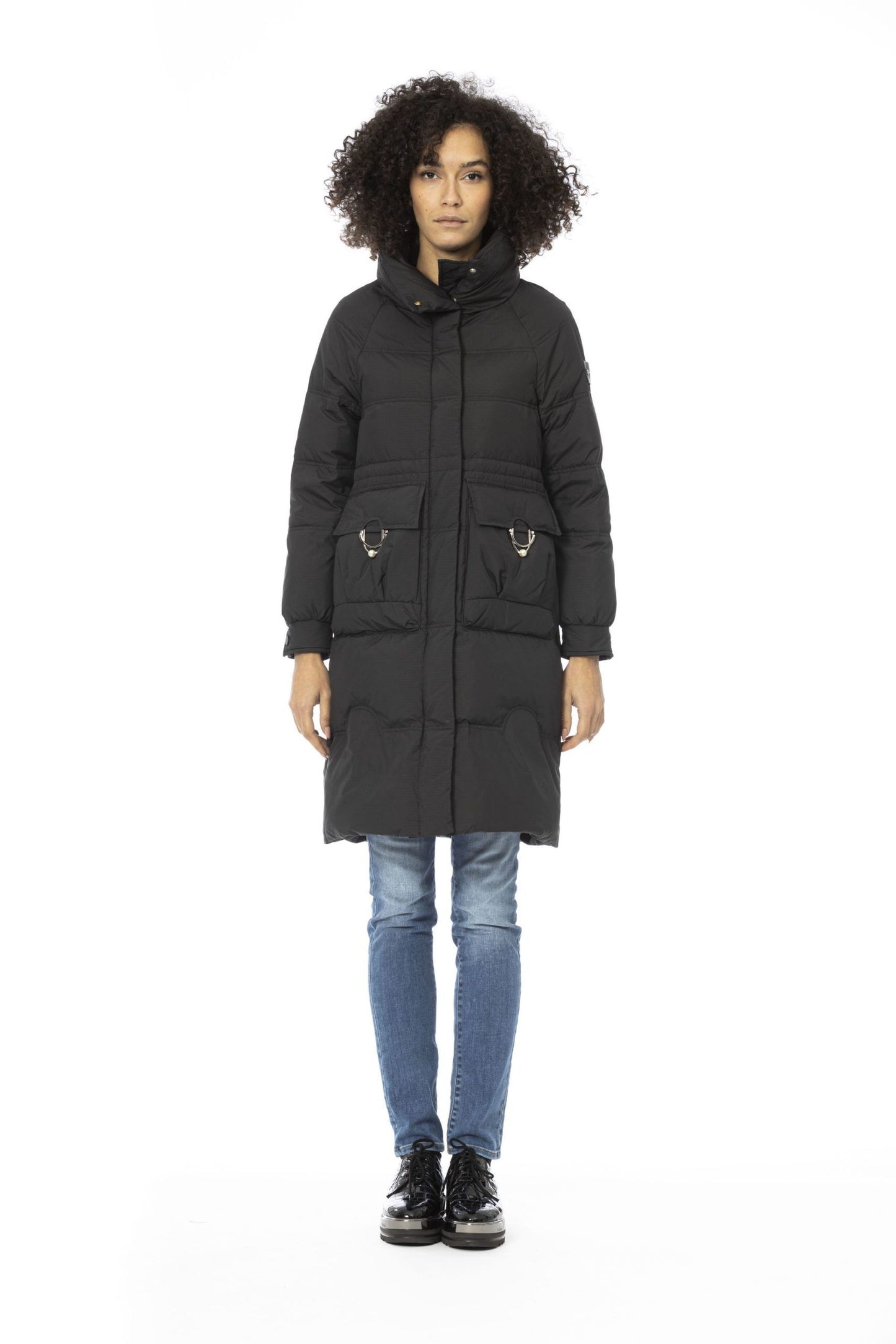 Elegant Long Down Jacket with Hood