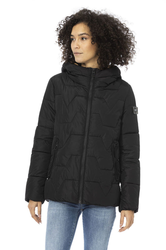 Elegant Black Short Down Jacket