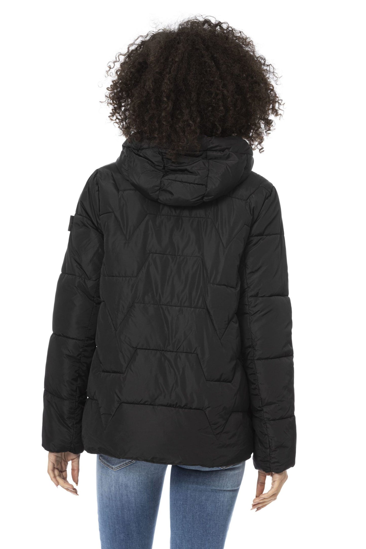 Elegant Black Short Down Jacket