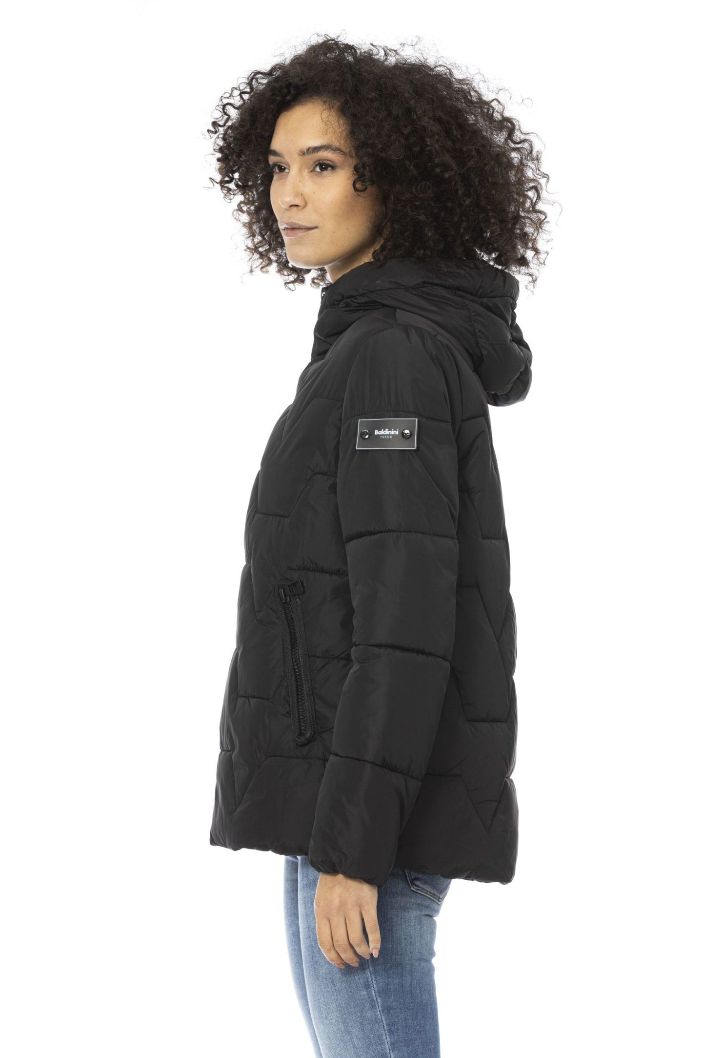 Elegant Black Short Down Jacket