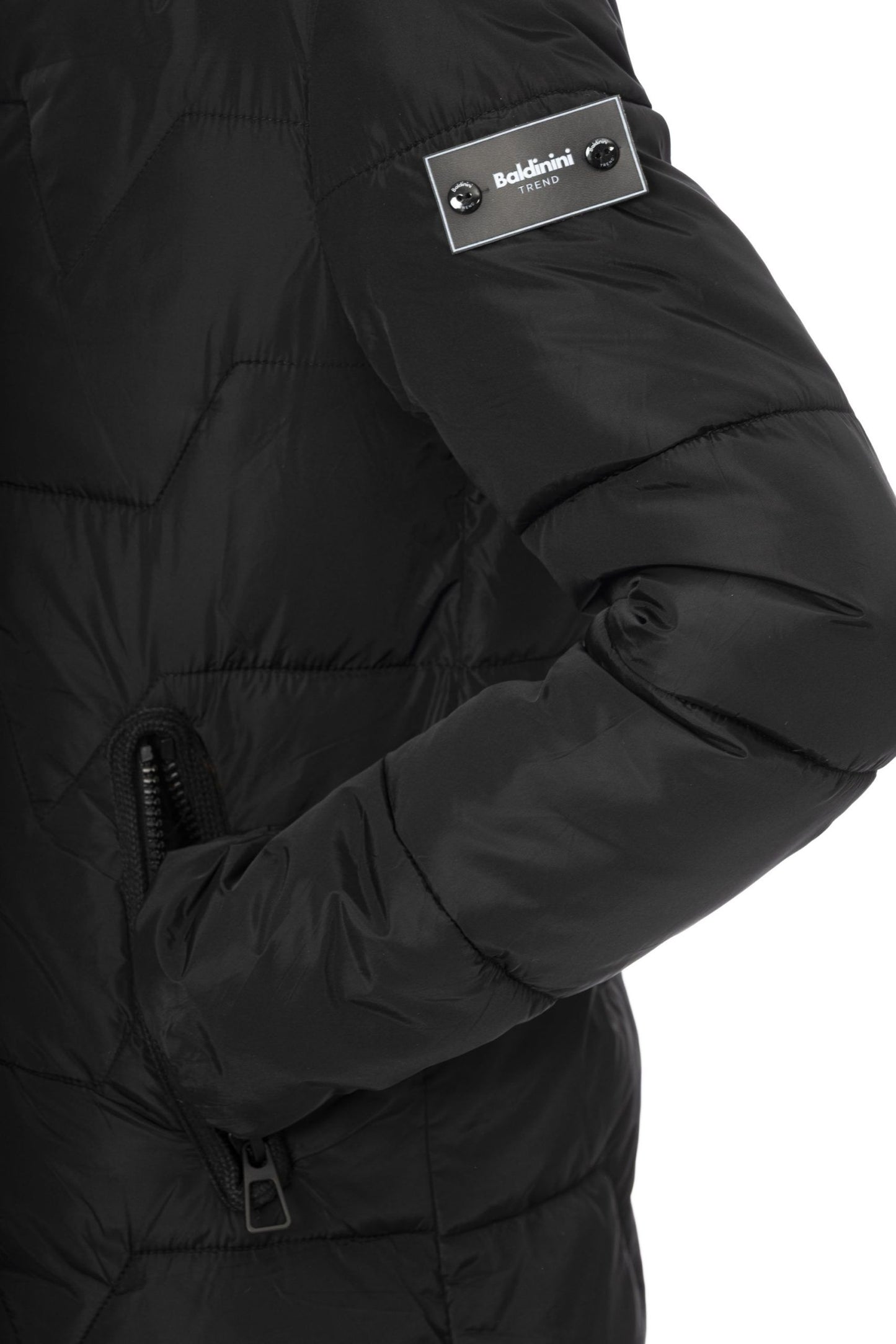 Elegant Black Short Down Jacket