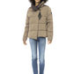 Beige Chic Oblique Buttoned Down Jacket