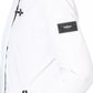 Sleek White Down Jacket with Adjustable Hood