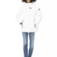 Sleek White Down Jacket with Adjustable Hood