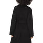 Chic Wool-Blend Trench with Monogram Accents