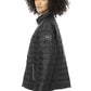 Elegant Short Down Jacket with Metal Monogram