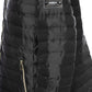 Elegant Short Down Jacket with Metal Monogram