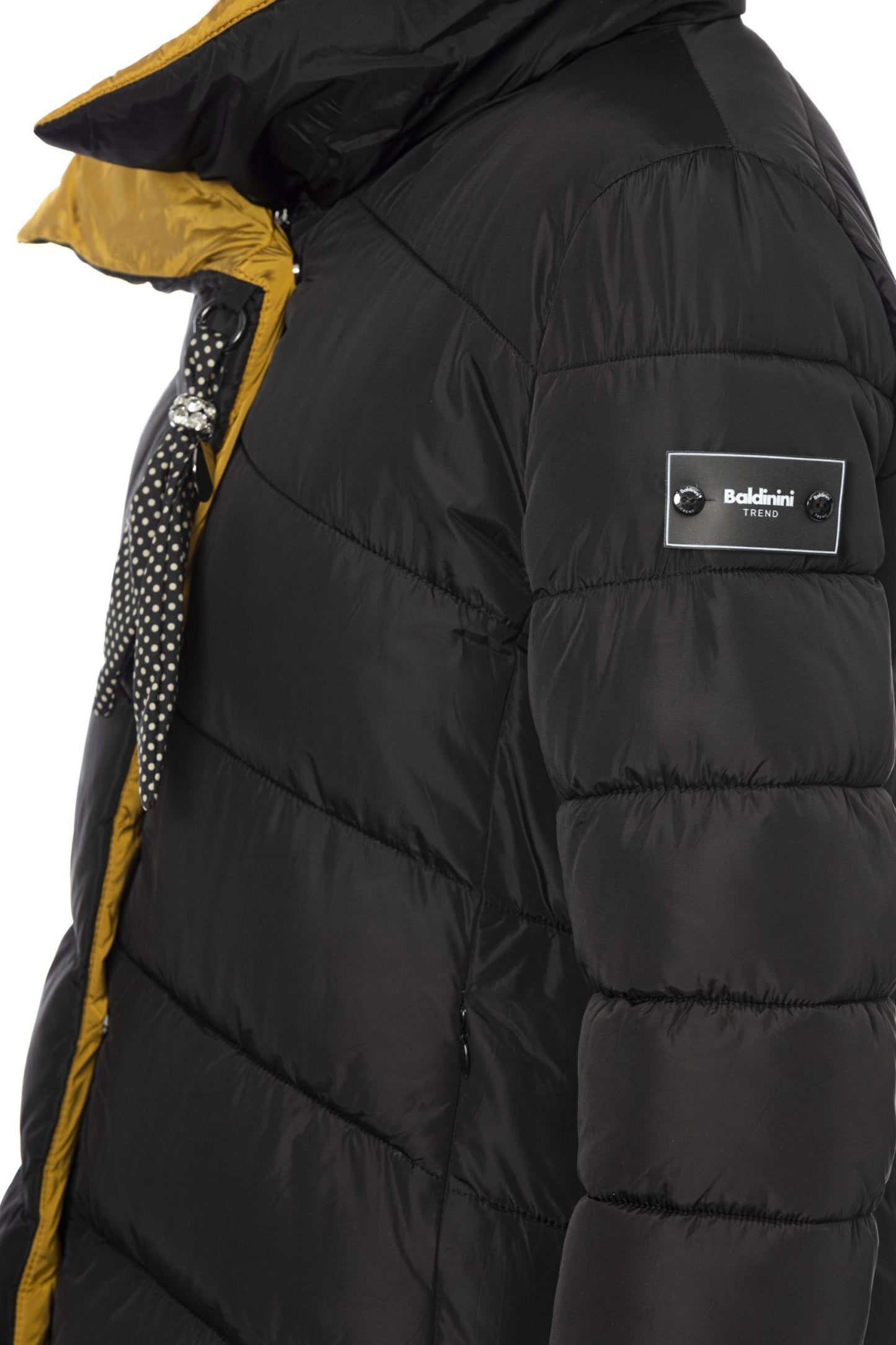 Elegant Oblique Closure Long Down Jacket