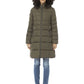 Chic Beige Down Jacket with Synthetic Fur Hood