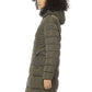 Chic Beige Down Jacket with Synthetic Fur Hood