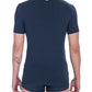 Elegant V-Neck Bi-Pack T-Shirts in Blue
