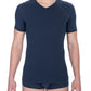 Elegant V-Neck Bi-Pack T-Shirts in Blue