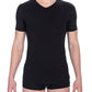 Sleek V-Neck Cotton Blend Tee