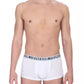Sleek White Trunk Bi-pack for Men