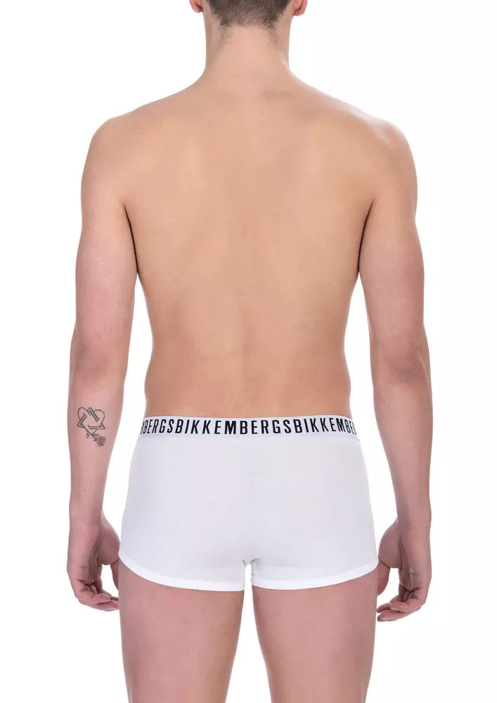 Sleek White Trunk Bi-pack for Men