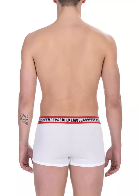 Elegant White Cotton Trunk Bi-Pack