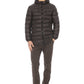 Sleek Green Down Jacket with Hood