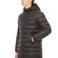 Sleek Green Down Jacket with Hood