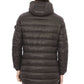 Sleek Green Down Jacket with Hood