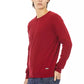 Elevated Elegance Crewneck Sweater in Red