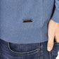 Elegant Light-Blue Crewneck Sweater