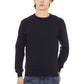 Elegant Blue Crewneck Sweater
