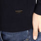 Elegant Blue Crewneck Sweater