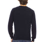 Elegant Blue Crewneck Sweater